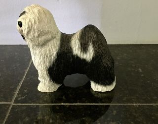 Bearded Collie Dog Figurine