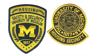 Campus Police Patch University Of Michigan Housing Police Ann Arbor Pair