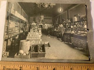 Vintage Photo Siloam Springs,  Ar Grocery Store H.  S.  Orton Proprietor
