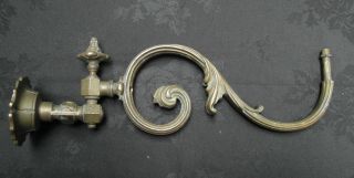 Antique Large Victorian Cast Brass Gas Wall Light