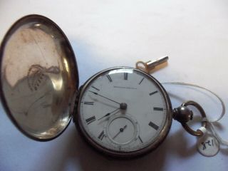 Antique American Watch Company 18 Size Hunter Case Pocket Watch