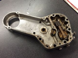 Vintage Motorcycle Inner Timing Cover And Oil Pump Unknown Imperial?
