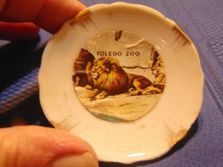 Vintage Toledo Zoo Mini Plate Souvenir