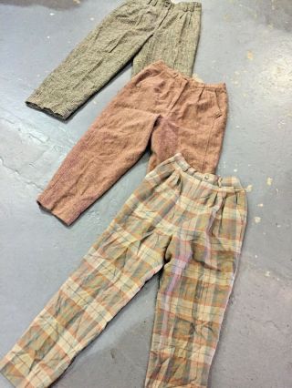 Vintage Ladies Pleated Trousers Pants