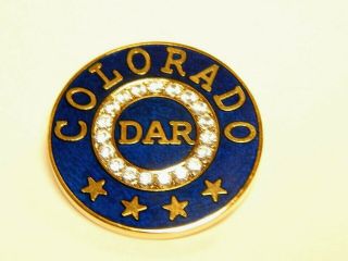 Dar Colorado State Membership Pin - Last Of This State Available