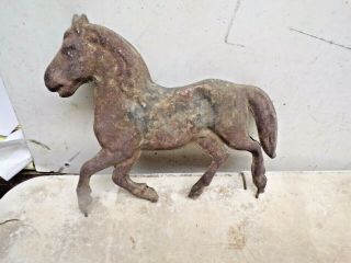 Old Metal Hollow Weathervane Lightning Rod Horse From Late 1800 
