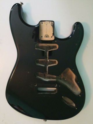 Vintage Black Fender Stratocaster Made In Japan Body Strat