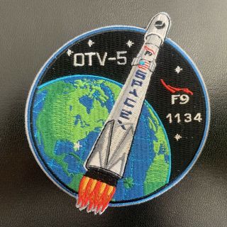 Authentic Spacex Employee Low Numbered Otv - 5 Mission Patch Falcon 9