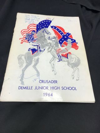1964 Demille Junior High School Crusader Yearbook Long Beach,  California