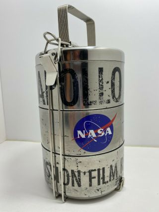 Nasa Mission Film Canister Apollo Moon Landing Meal Tin Set Vintage Look