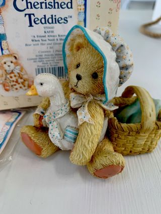 Cherished Teddies - Katie A Friend Always Knows When You Need A Hug Goose Picnic