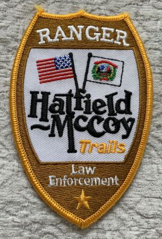 Hatfield Mccoy Atv Trails Ranger Law Enforcement Patch - West Virginia - Rare