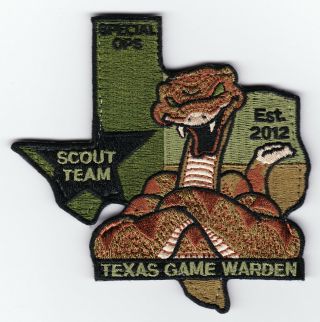 Texas Highway Patrol Dps State Police Game Warden Scout Subdued Rare Authentic