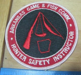 4 " Arkansas Game And Fish Com.  Hunter Safety Instructor Patch