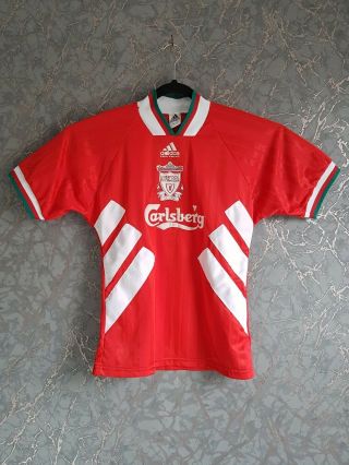 Vintage Liverpool Fc 1993 - 95 Home Football Jersey Shirt Size S