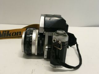 ‼️VTG Nikon F Photomic Camera With Nikkor - S Auto 1:1.  4 F=5.  8cm NKJ Pat Pend Lens 3