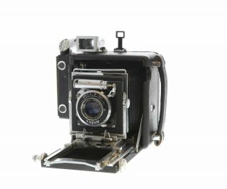 Vintage Busch 2x3 Pressman Camera With Wollensak 101mm F/4.  5 Raptar Lens - Ug