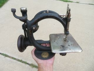Old Vintage Willcox & Gibbs Sewing Machine Turn Of The Century