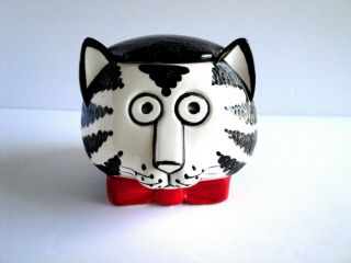Vintage Kliban Cat Sugar Bowl With Lid,  By Sigma