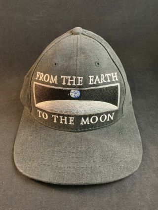Vintage " From The Earth To The Moon " Hat Cap Apollo Mission Nasa
