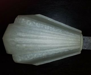 Antique Art Deco Frosted Glass Slip Shade - Single Shade Markel Or Virden