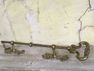 Vintage French Brass Door Bell Pull