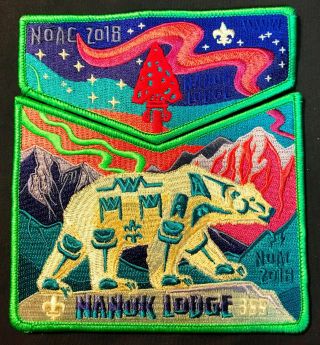 Nanuk Oa Lodge 355 Great Alaska Polar Bear 523 549 Ak 2018 Noac 2 - Patch 200 Made
