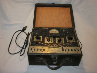 Vintage Supreme Instruments Corp.  Model 589 - A Tube & Battery Tester