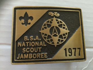 1977 National Jamboree Max Silber Belt Buckle