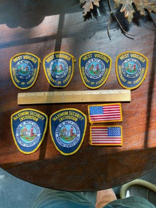 Several Collectable Patches From The Defunct West Virginia State Penitentiary