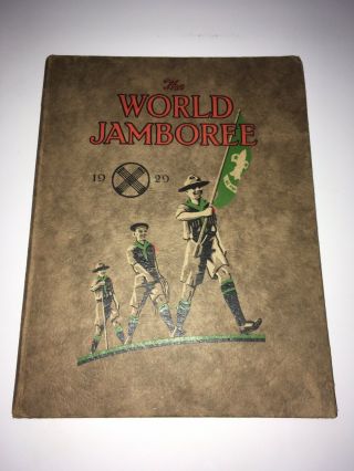 The World Jamboree 1929.  Boy Scout Coming - Of - Age Book.  Including Sales Receipt.