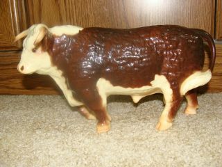 Vtg Rare Breyer Hereford 71 Walking Bull Cow Steer Hard Glossy Figurine 1958 - 81