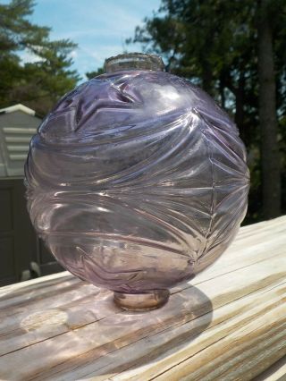 Purple Lightning Rod Ball Globe Glass Insulator