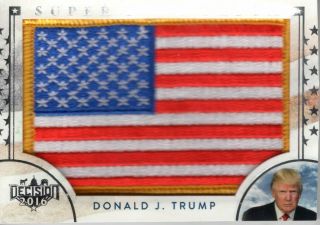 2016 Decision Donald Trump President Usa Flag Patch Sf50 Benchwarmer Sp