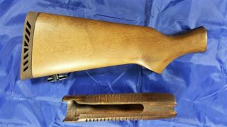 Vintage 1983 Mossberg 500 Factory Wood Corncob Stock Set For 12 Gauge Shotgun