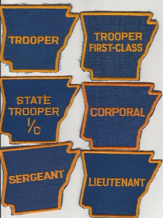 Us Police Patch Arkansas State Police Trooper 10 Different