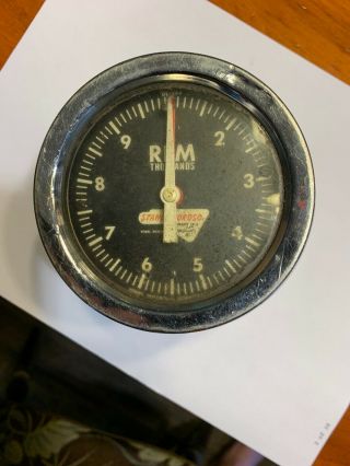 Vintage Moroso Tachometer Custom Made Classic Gauge Stahl Rpm Rat Hod Rod