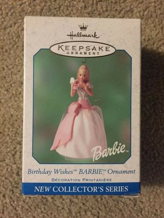 Hallmark Keepsake Ornament Birthday Wishes Barbie 1st In Series