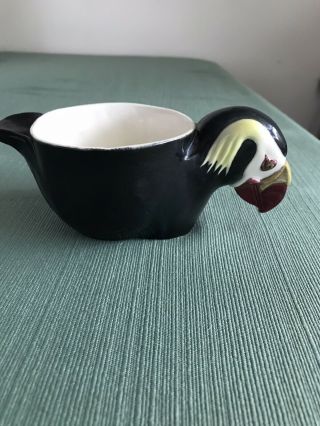 Vtg Ceramic Tufted Puffin Bird Coffee/tea Mug 1984