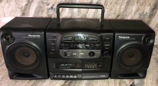Vintage Panasonic Rx - Ds550 Boombox Audio Am/fm Stereo Radio Cassette Player Cd