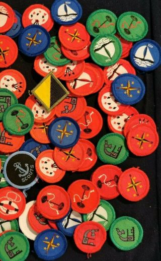 Huge Bulk - Assorted Scout ' Proficiency ' Badges 1970 ' s Era.  100 ' s 3