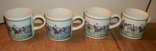 Ralph Lauren Polo Vintage 1988 Polo Player Mug Coffee Cups Set Of 4