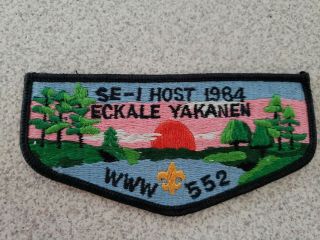 Oa Lodge 552 Eckale Yakanen 1984 Se - 1 Host Flap Florida Bsa