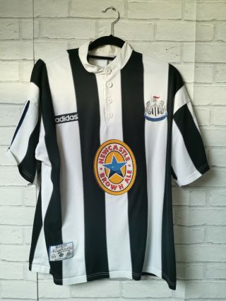 Newcastle United 1995 - 1997 Home Vintage Adidas Football Shirt Adult Large