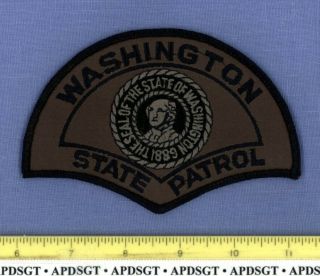 Washington State Patrol Swat Highway Patrol Police Patch Subdued Tactical