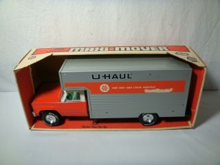 Vintage 1970s Nylint Pressed Steel U - Haul Maxi - Mover Moving Truck 8411 Orig Box