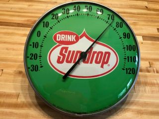 Sundrop Thermometer - Vintage - - Drink Sundrop,  Sun Drop