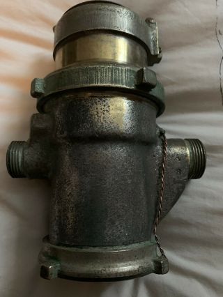 Old Vintage Brass Water Meter