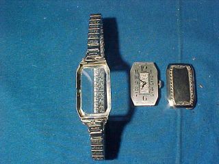 Art Deco Vintage Swiss 14k Gold Ladies Wristwatch 16 Jewels Runs Good