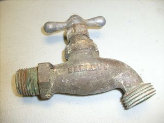Barrett Usa Brass Water Spigot Outdoor Garden Faucet Vintage Copper